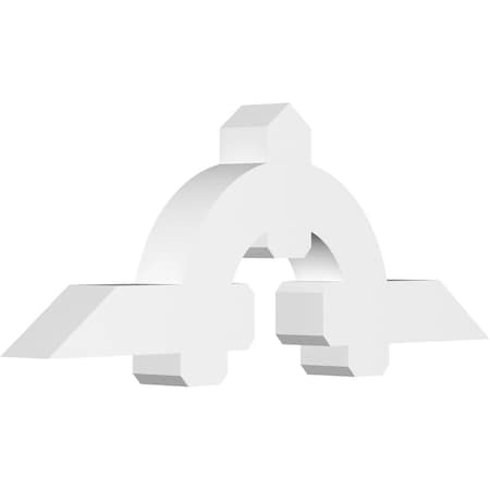 Ekena Millwork Ericson Architectural Grade PVC Gable Bracket, 60"W x 22 1/2"H x 6"D x 6"F, 9/12 Pitch GBP060X23X0606ERI00